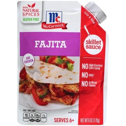 Mccormick Gluten Free Fajita Skillet Sauce