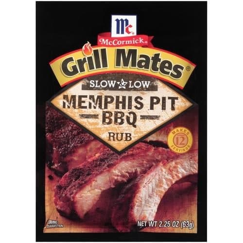 Mccormick Grill Mates Slow & Low Memphis Pit Bbq Rub