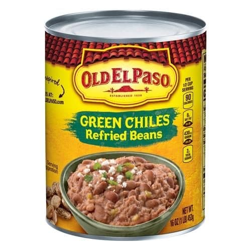 Old El Paso Beans Refried With Green Chiles