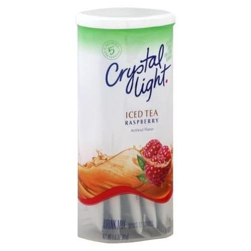 Crystal Light Raspberry Iced Tea Naturally Flavored Powdered Drink Mix Pitcher