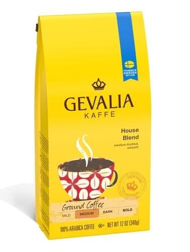 Gevalia House Blend Medium Roast Ground Coffee Bag