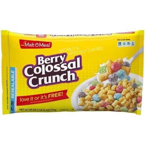 Malt-o-meal Cereal Berry Colossal Crunch