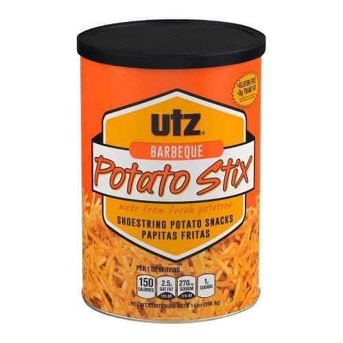 Utz Bbq Potato Stix Cannister