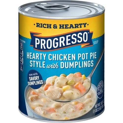 Is it Low FODMAP? Progresso Rich & Hearty Soup Hearty Chicken Pot Pie Style
