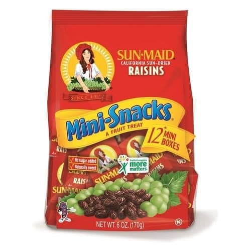 Sun-Maid Raisins Natural California Mini-Snacks
