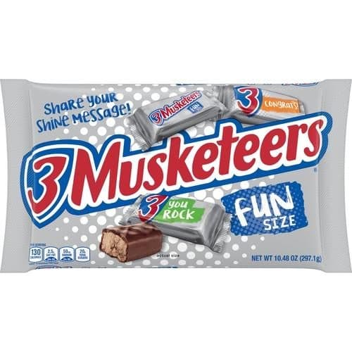 Is it Honey Free? 3 Musketeers Fun Size Milk Chocolate Candy Bars