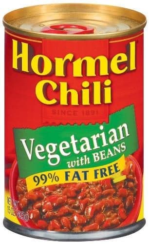 Hormel Chili Vegetarian With Beans 99% Fat Free