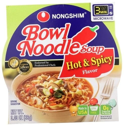 Is it Low Sugar? Nongshim Hot & Spicy Noodle Bowl