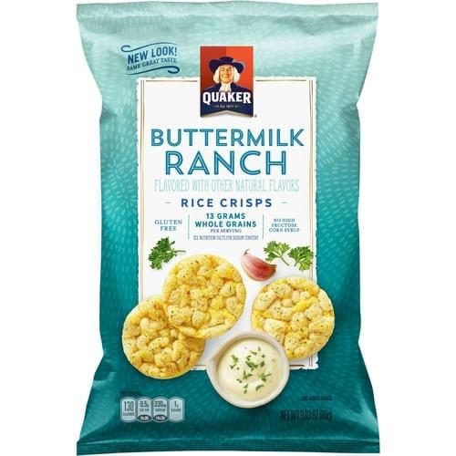 Popped Rice Crisps Gluten Free Buttermilk Ranch