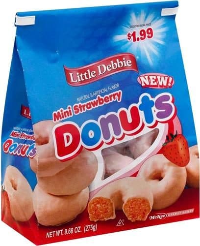 Little Debbie Strawberry Bagged Mini Donuts