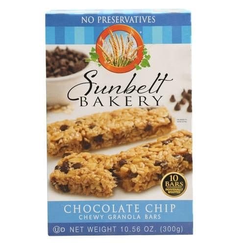 Sunbelt Bakery Granola Bars Chewy Chocolate Chip