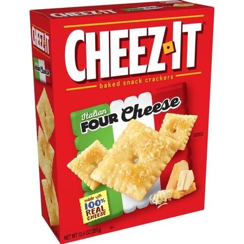 Cheez-It Cheese Crackers Baked Snack Italian Four Cheese