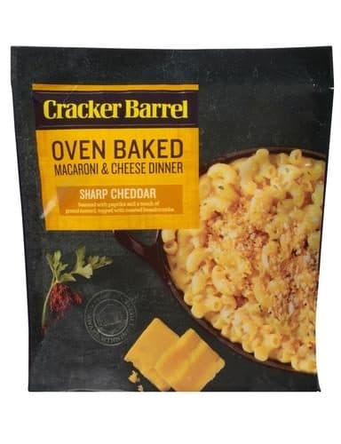 Cracker Barrel Sharp Cheddar Oven Baked Macaroni & Cheese Dinner Pouch