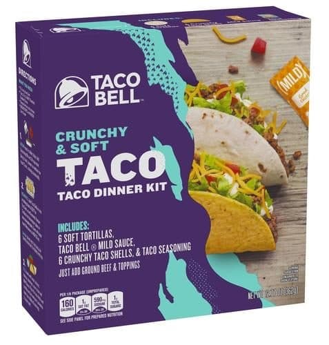 Taco Bell Crunchy & Soft Taco Dinner Kit
