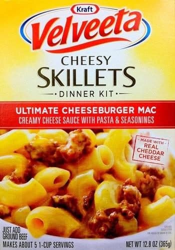 Velveeta Ultimate Cheeseburger Macaroni And Cheese Dinner Kit