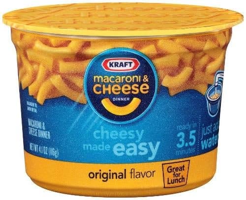 Kraft Original Macaroni & Cheese Easy Microwavable Big Cup Dinner