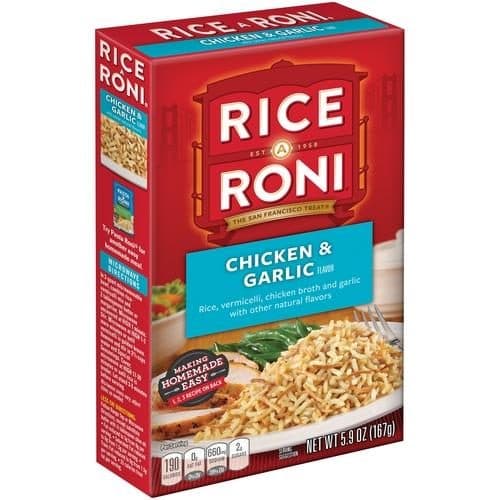 Rice-A-Roni Rice Chicken & Garlic Flavor
