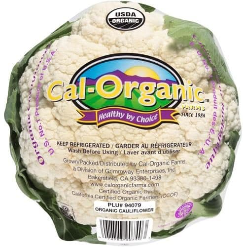 Cal Organic Farms Cauliflower, Organic