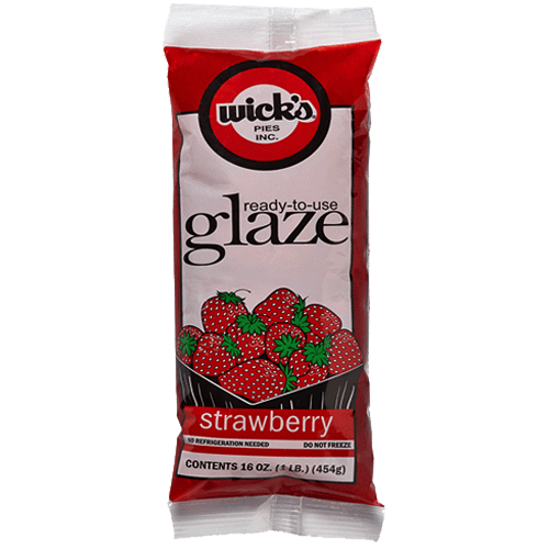 Wick'S Pies Inc. Strawberry Sugar-Free Glaze Pouch
