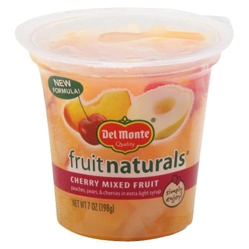 Del Monte Fruit Naturals Fruit Snack Cherry Mixed Fruit In Extra Light Syrup
