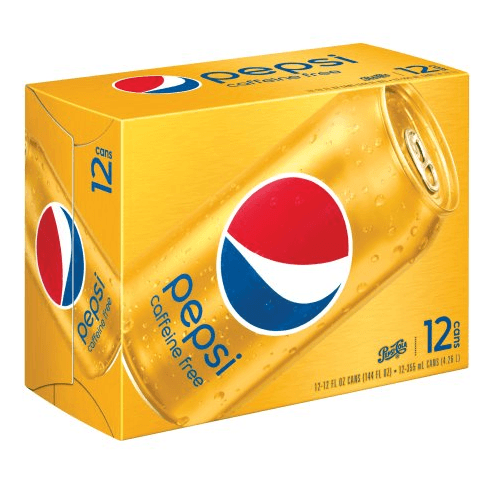 Caffeine Free Pepsi Soda Cola