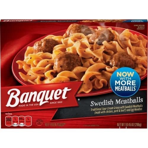 Banquet Swedish Meatballs  Meal