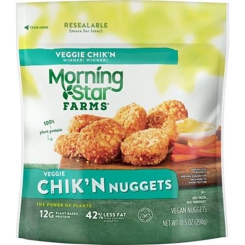 Is it Coconut Free? Morningstar Farms Meatless Chicken Nuggets Plant Based Protein Vegan Meat Original