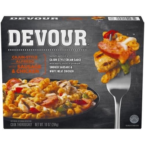 Devour Cajun Style Alfredo With Smoked Sausage & Chicken  Meal