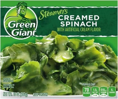 Green Giant Creamed Spinach, Sauced