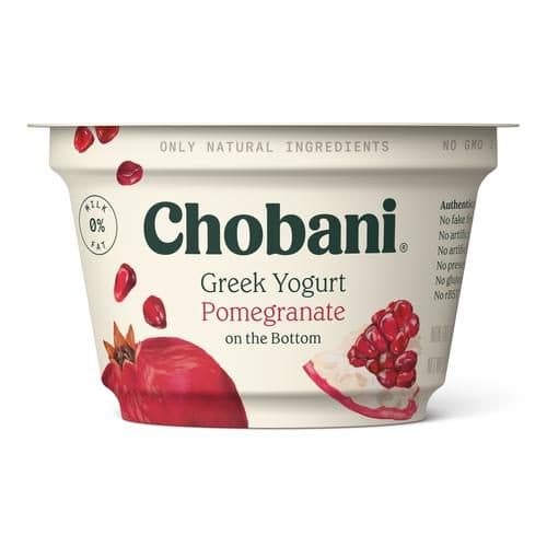 Is it Oats Free? Chobani Yogurt Greek Fruit On The Bottom Non-fat Pomegranate