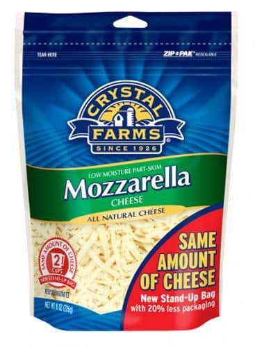Crystal Farms Mozzarella Cheese. Brick