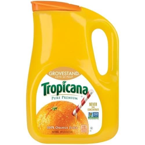 Tropicana Juice Orange Pure Premium Grovestand With Pulp Chilled