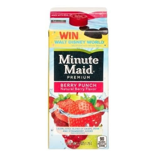 Minute Maid Juice Berry Punch Carton