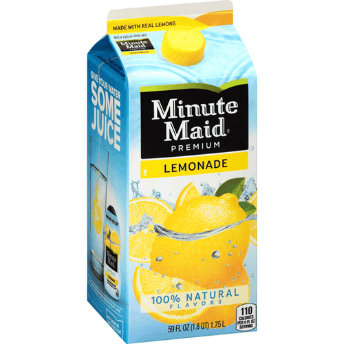 Minute Maid Juice Lemonade Carton
