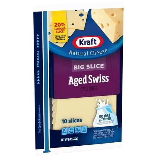 Kraft - Aged Swiss Natrl Slices Cheese