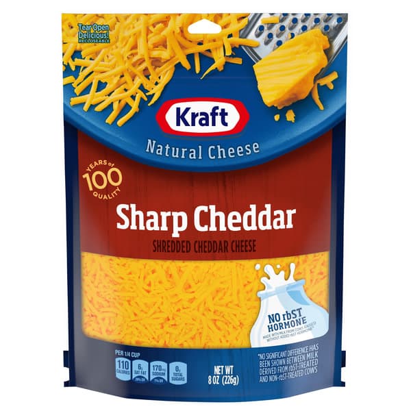 Kraft Shredded Sharp Cheddar