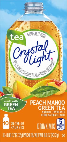 Crystal Light On-The-Go Peach Mango Green Tea Drink Mix