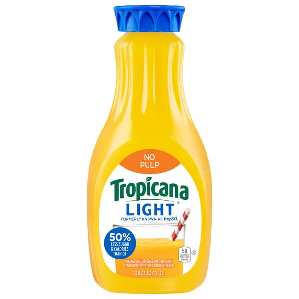 Tropicana Trop50 No Pulp Orange Juice Beverage