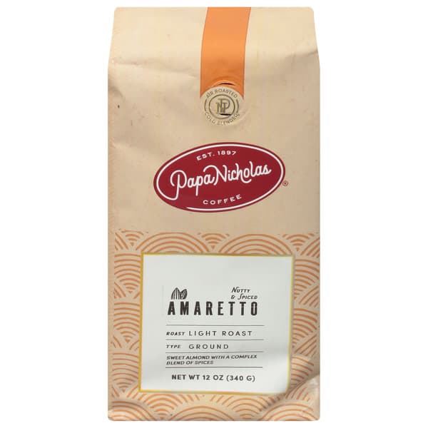 Papanicholas Coffee Ground Light Roast Amaretto
