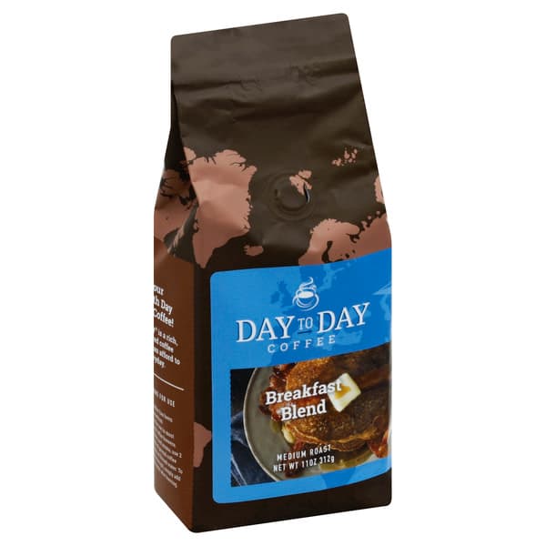 Day To Day Coffee Ground Medium Roast Breakfast Blend