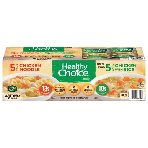 Healthy Choice Chicken Noodle/Chicken With Rice Soup
