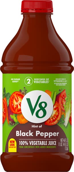 V8 Hint Of Black Pepper Vegetable Juice