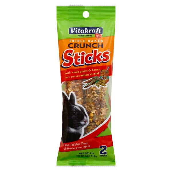 Vitakraft Crunch Sticks Triple Baked Pet Rabbit