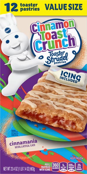 Pillsbury Toaster Strudel Cinnamon Toast Crucnh