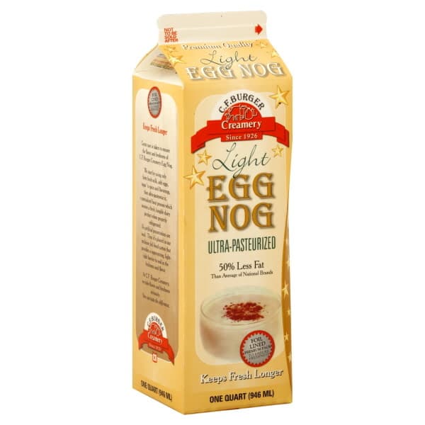 C. F. Burger Creamery Light Egg Nog