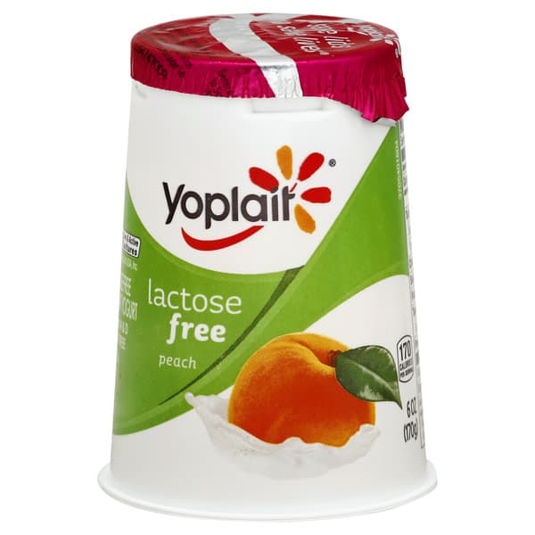 Yoplait Yogurt Low Fat Lactose Free Peach