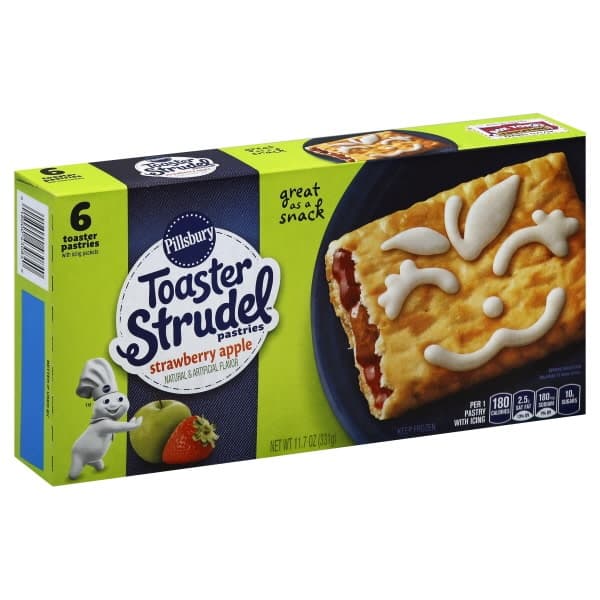 Pillsbury Toaster Strudel Pastries, Strawberry Apple