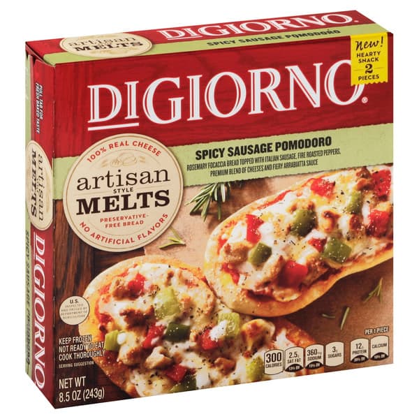 Digiorno Melts Artisan Style Spicy Sausage Pomodoro