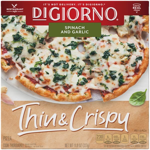 Digiorno Pizza Thin & Crispy Spinach And Garlic
