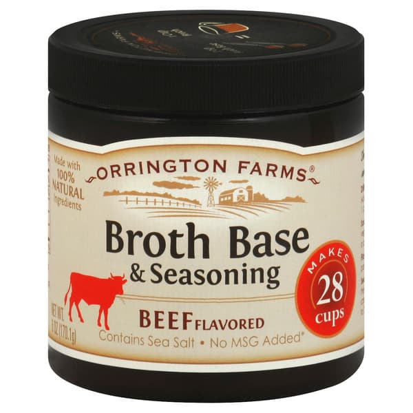 Orrington Farms Broth Base & Seasoning, Beef Flavored